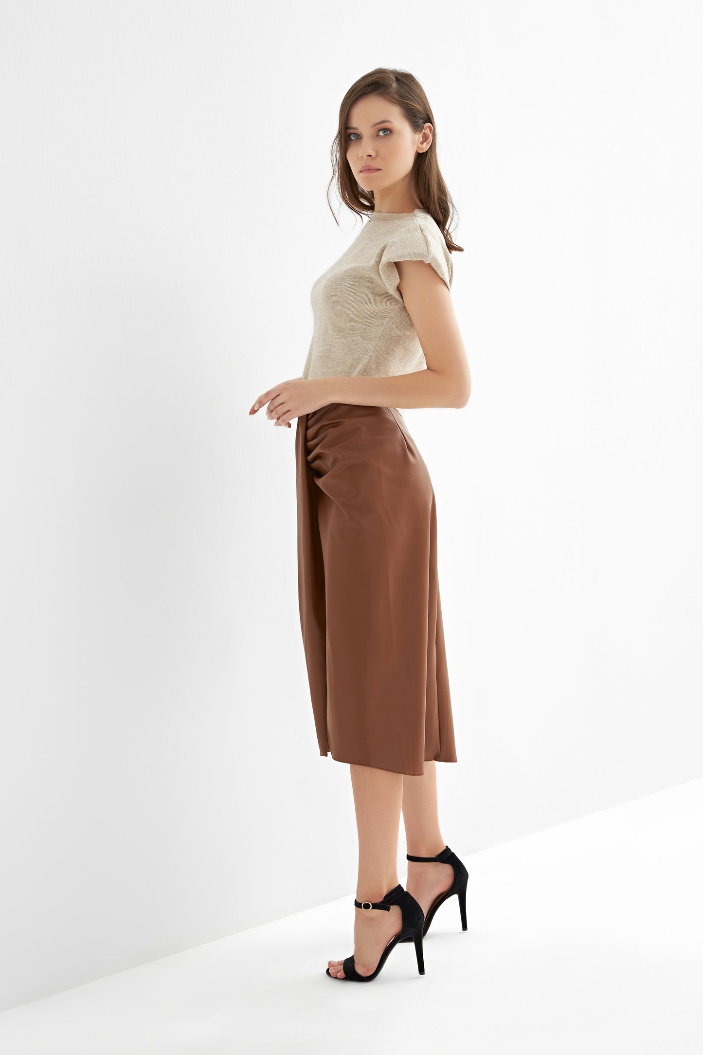 Faux Leather Skirt